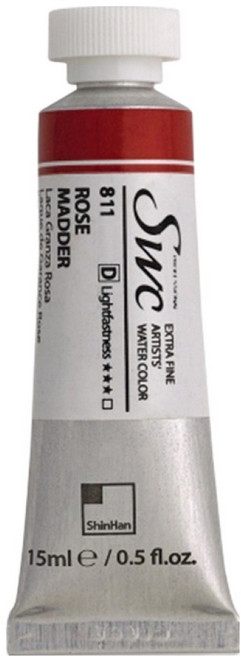 신한화구 신한 SWC 수채화물감 낱색 811 ROSE MADDER D, 1색, 상세페이지 참조g, 15ml