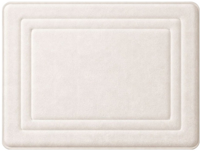 지앤와이 데일리 솔리드 폭신 메모리폼 발매트, 아이보리