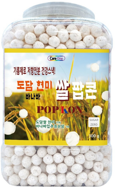 도담 현미 바나바 쌀팝콘, 300g, 1개