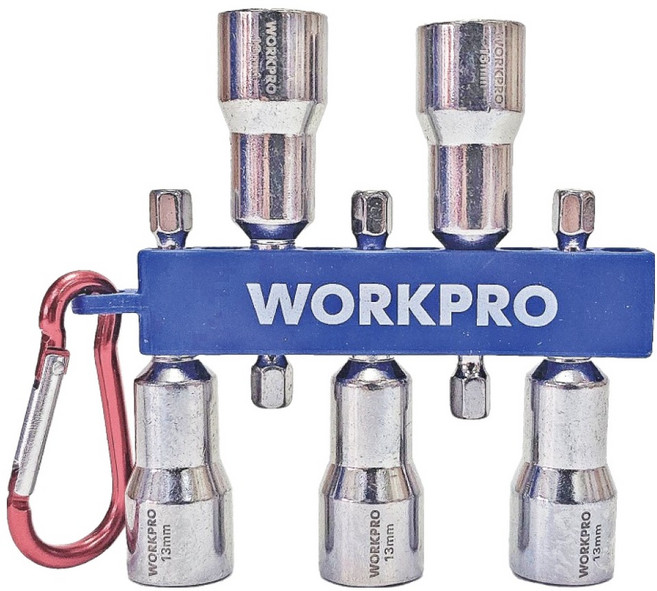 워크프로 자석 비트 소켓 복스알 육각 13 x 65 mm WP408227 5p, 1개