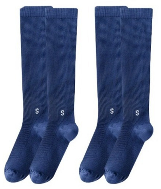 알로데 여성용 포인트 로고 니삭스 2켤레