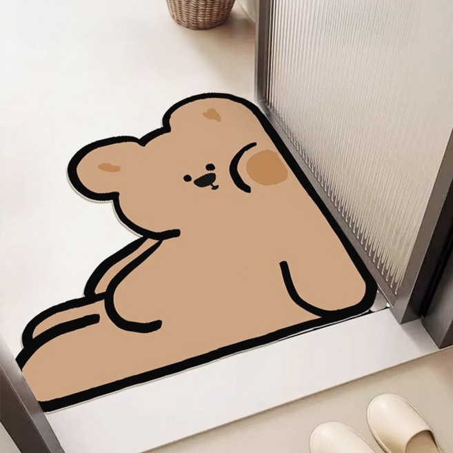 꾸깃애니멀 규조토 발매트, 꾸깃곰돌, 1개