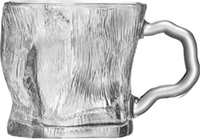 프렌치마르스 감성 머그 빈티지 카페 유리잔 200ml MMM3676, 안개, 1개