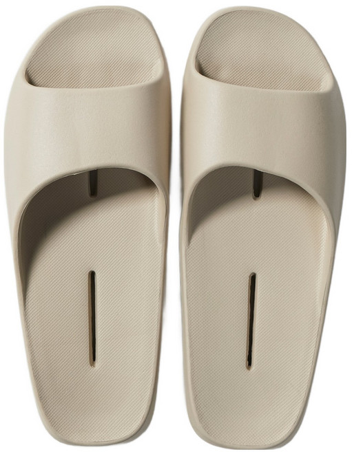 JAJU 문 안 걸림 욕실화, 1개, 베이지