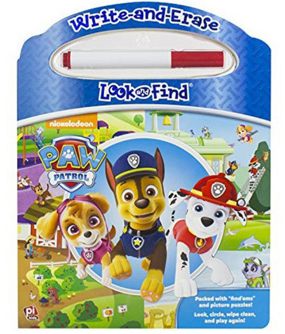 Nickelodeon Paw Patrol : Write-and-Erase Look and Find Wipe Clean Board Book