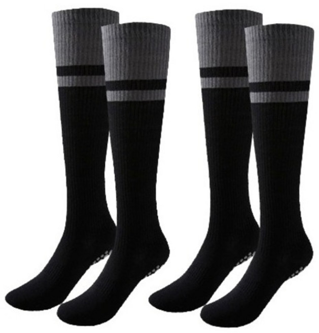 알로데 여성용 컬러풀 라인 니삭스 2켤레