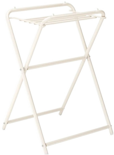 PDS리빙 접이식 실내 건조대 공간절약 베란다 빨래걸이 낮은형, 화이트