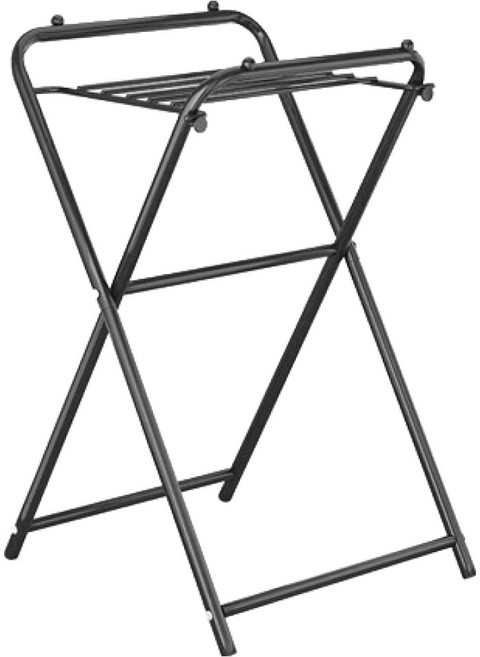 PDS리빙 접이식 실내 건조대 공간절약 베란다 빨래걸이 낮은형, 블랙