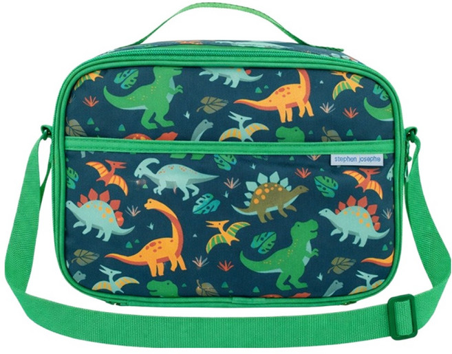 스테판조셉 아동용 보온보냉 위드 스트랩 런치박스, 공룡, 1개