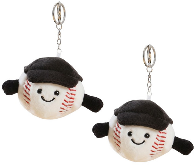 소유공간 야구 스마일 인형 키링 S264-0130 2p