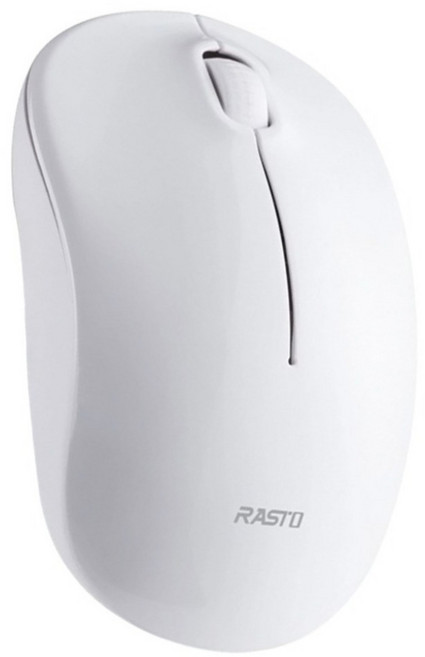 RASTO RM35 雙介面 Type C + USB 超靜音無線滑鼠, 白色, R-PCA039
