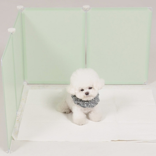 밍글펫 반려동물 화장실 푸푸 롱 파티션, 그린, 8개