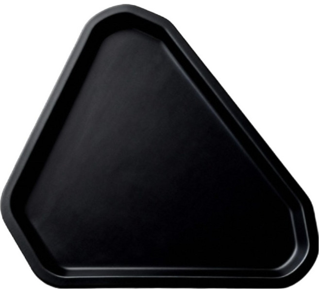 아메리칸로드 홈카페 삼각 논슬립 다용도 서빙 쟁반 HR2690, 블랙, 1개