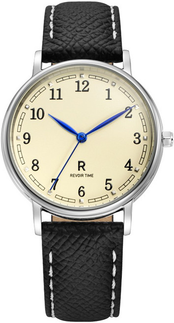 로만손 남성용 R 라운드 아라빅 레더 메탈 시계 RWTLMM6BS004 + 쇼핑백