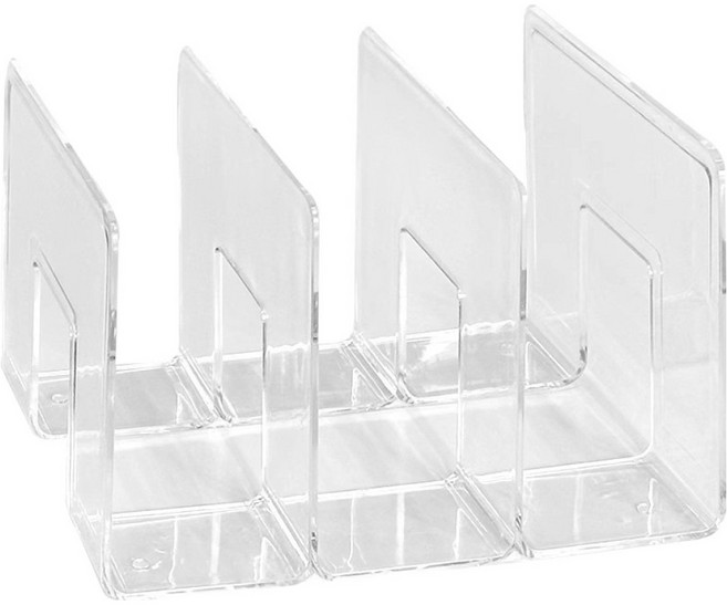 리빙하루 주방 잡화 보관 랙 쌓기 정리함 3단, 화이트, 1개