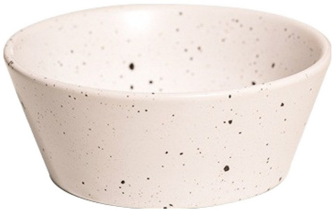 다파랑 도자기 핀카 패턴 요거트 시리얼 샐러드볼 HJ1386, 화이트, 1개