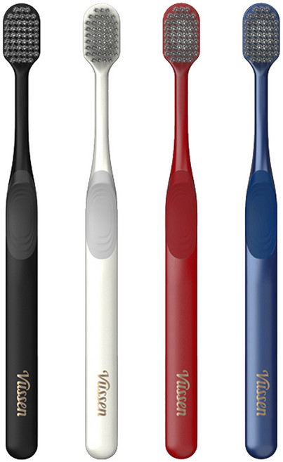 Vussen 雙寬版牙刷 Double-Wide Toothbrush, 1套, 4個裝
