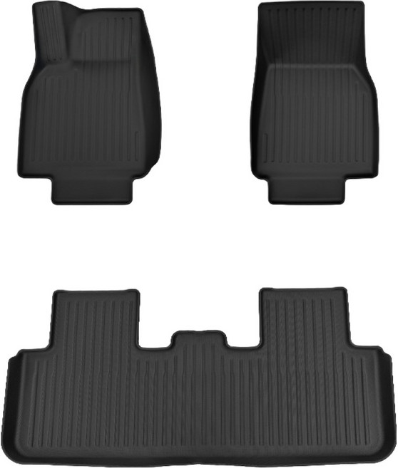 디케이몰 TPE 바닥매트 풀세트, 블랙, 테슬라 모델 Y 주니퍼