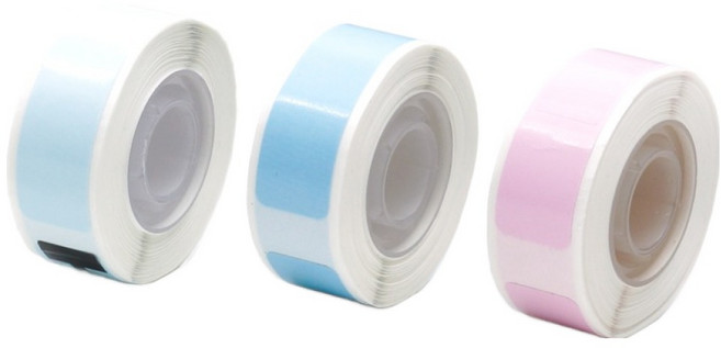 카피어랜드 D30S 전용 라벨스티커 DCP1240-125T3 125p x 3종 세트, Pink blue, 40mm