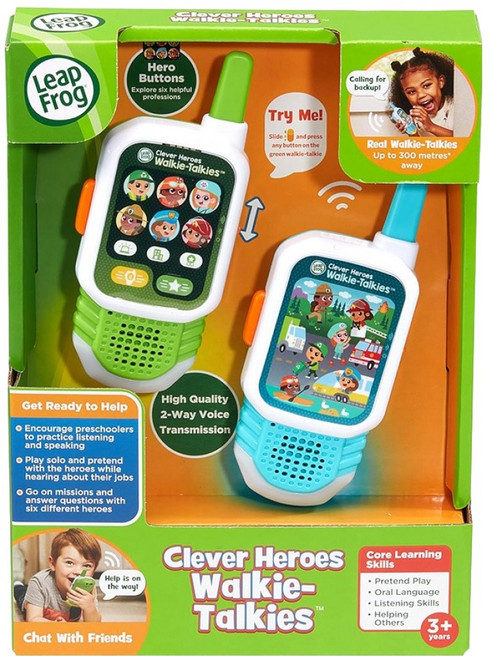 립프로그 클레버 히어로즈 무전기, 그린 + 블루, 1개