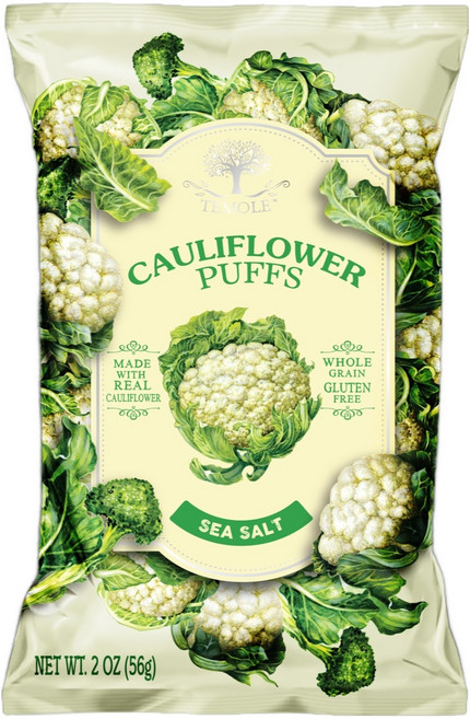 테몰 컬리플라워 퍼프 씨솔트맛, 56g, 1개