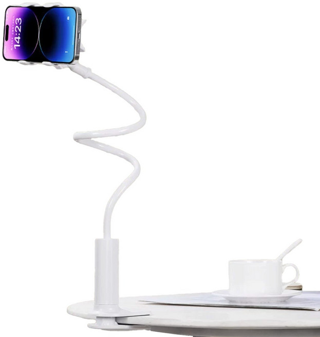 슈퍼굿즈 자바라 휴대폰 거치대, 화이트, 1개, YS001