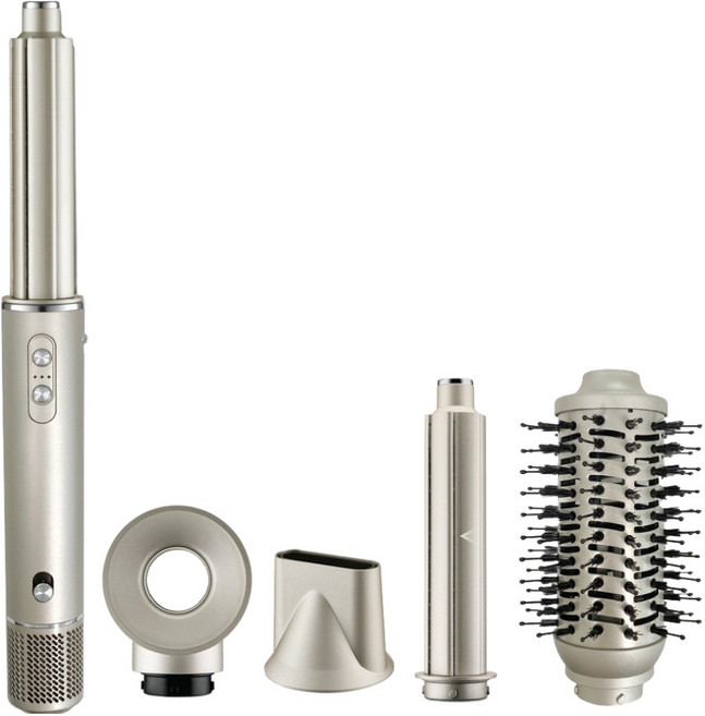 Benheim BLDC 空氣捲髮多合一美髮造型器 4合1套組, BBHD-1800WMX03, 香檳金