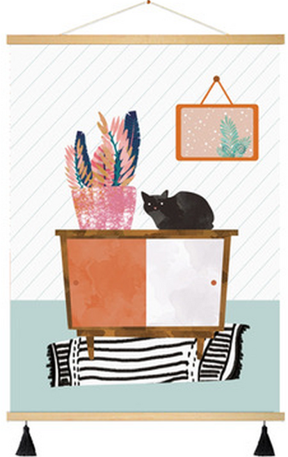 홈앤픽스 고급 인테리어 꾸미기 배전함 행잉 패브릭 가리개, 타입 7