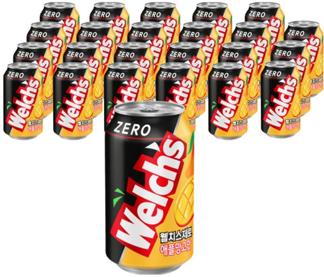 웰치스 제로 애플망고맛, 24개, 355ml