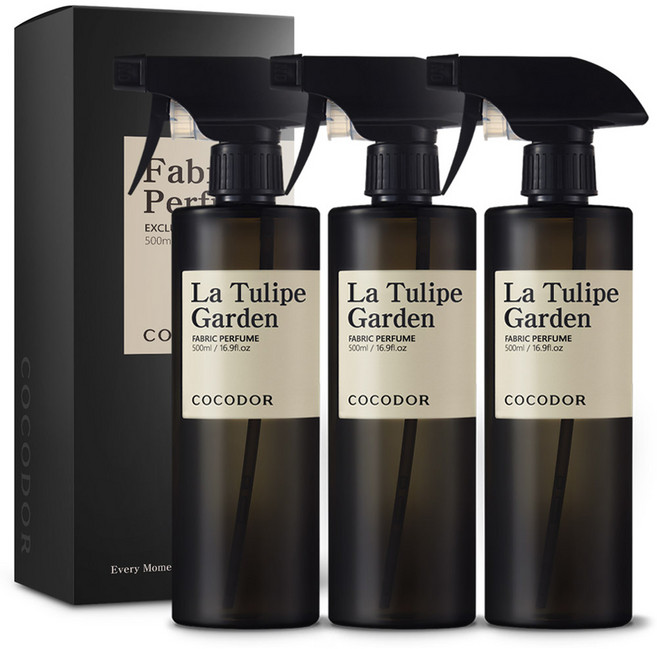 코코도르 퍼퓸 섬유탈취제 라튤립가든, 3개, 500ml