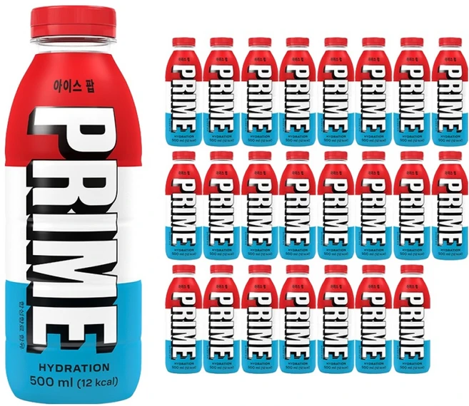 드링크프라임 하이드레이션 아이스 팝, 24개, 500ml - 쿠팡