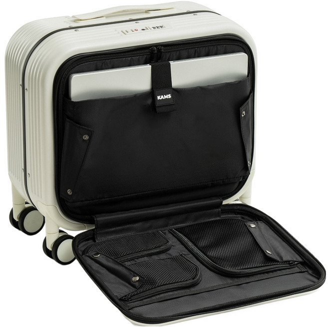 캄스 포트온 앞포켓 전면개방 기내용 미니 캐리어 35L