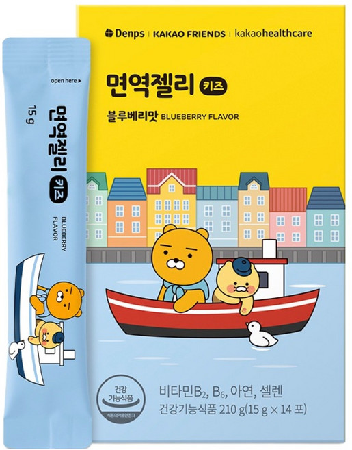 덴프스 카카오 면역젤리 키즈 14p, 210g, 1개