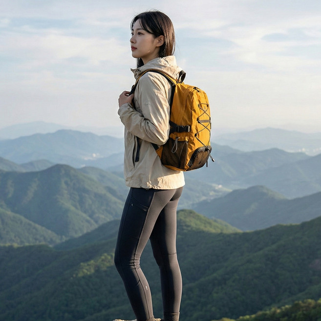 에이빅 나일론 경량 등산가방, 오렌지