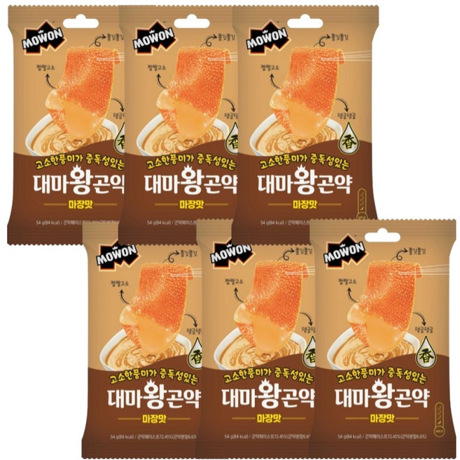모원 대마왕 곤약 마장맛, 54g, 6개