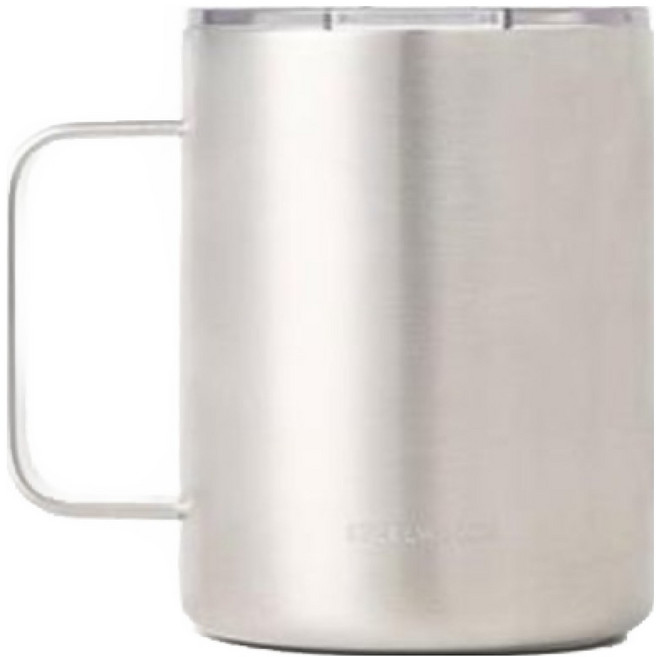 스틸웍스 브리드 머그 텀블러, 매트실버, 1개, 360ml