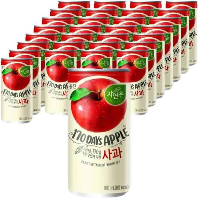 NATURE is 蘋果果汁180ml, 180ml, 30入