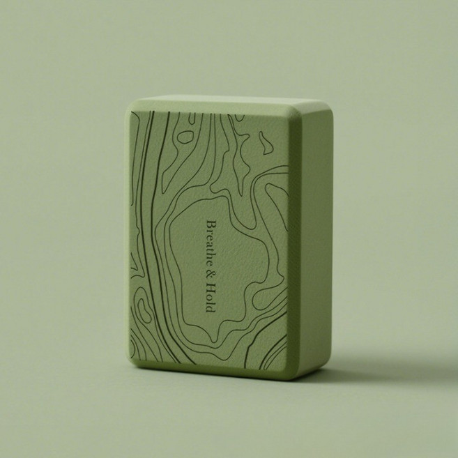 하연 프리미엄 감성 고밀도 EVA 요가 블럭, 내추럴 그린, 1개