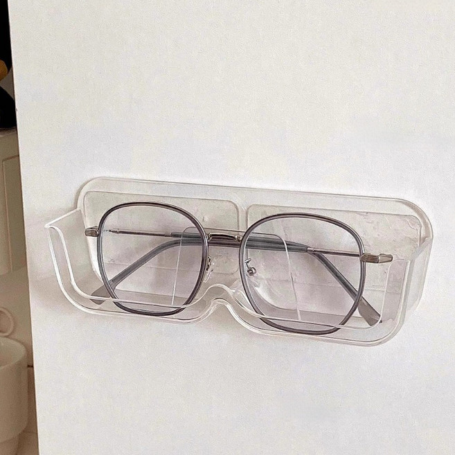 뉴토피아 벽 부착 안경 보관함, 투명, 2개
