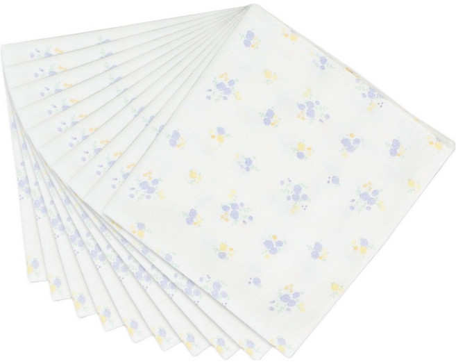 베이비베어 신생아용 나염 손수건 10p