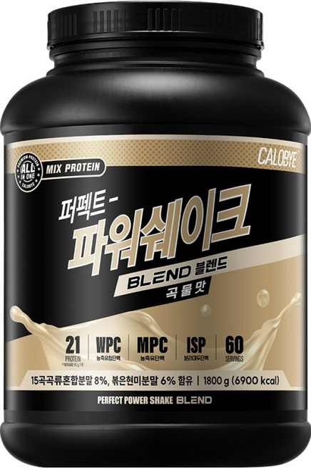칼로바이 퍼펙트 파워쉐이크 블렌드 단백질쉐이크 곡물맛 60회분, 1.8kg, 1개