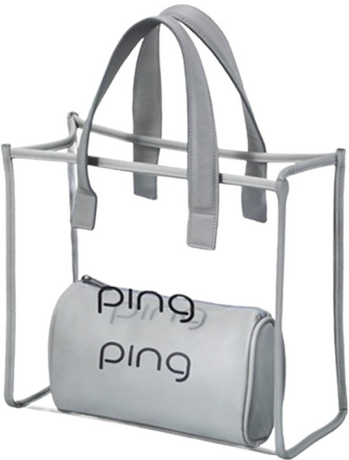 PING W 透明托特包, 灰色, 1個