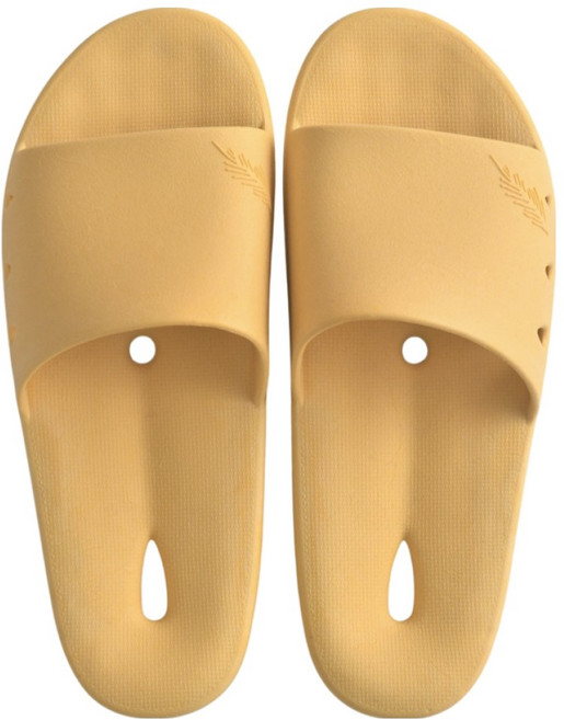 팬톤홈퍼니싱 국내산 항균 PVC 미끄럼방지 논슬립 물방울 욕실화, 옐로우, 1개