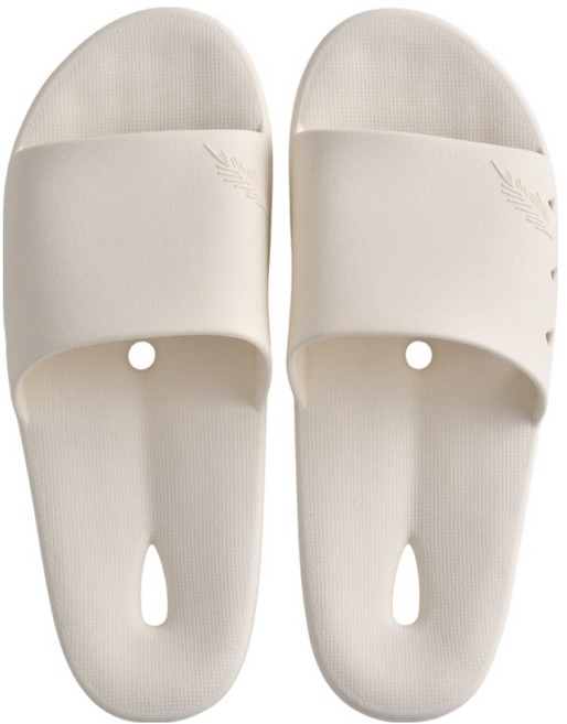 팬톤홈퍼니싱 국내산 항균 PVC 미끄럼방지 논슬립 물방울 욕실화, 아이보리, 1개