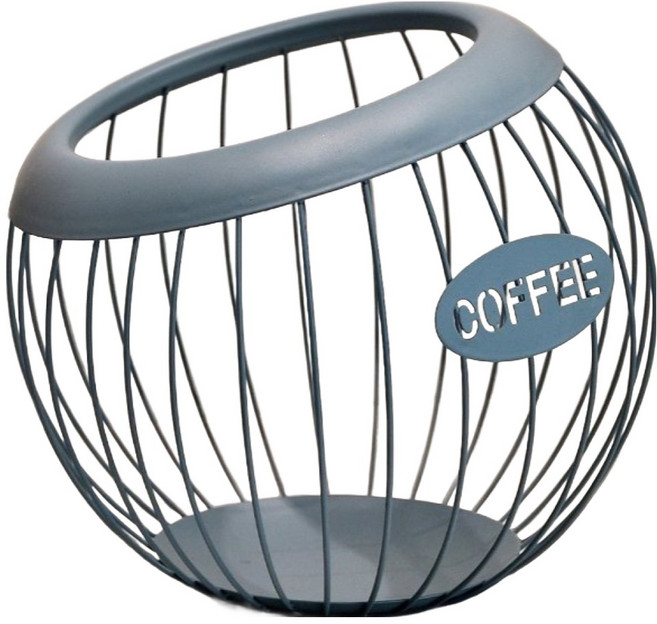 테리보 북유럽 커피 캡슐 보관함 20 x 18 cm, 블루, 1개