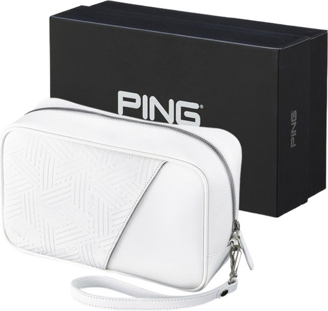 핑 K1 1단 파우치, 화이트, 1개