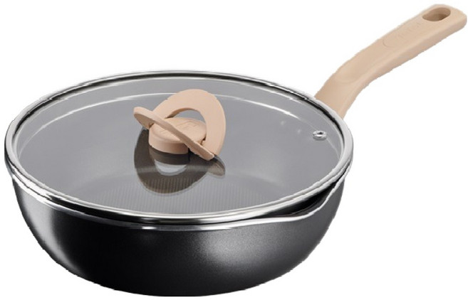 테팔 인덕션 원픽 냄비팬, 24cm, 트러플블랙, 1세트