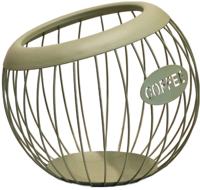 테리보 북유럽 커피 캡슐 보관함 20 x 18 cm, 그린, 1개