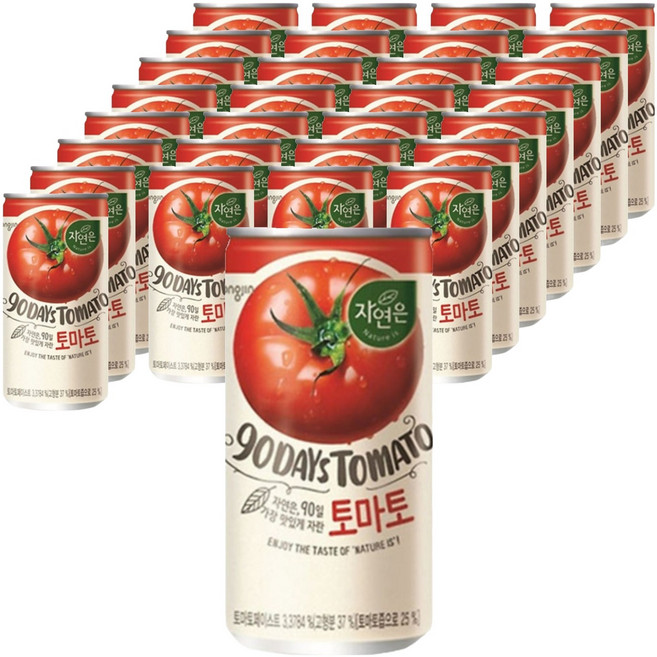 자연은 토마토 캔, 180ml, 30개