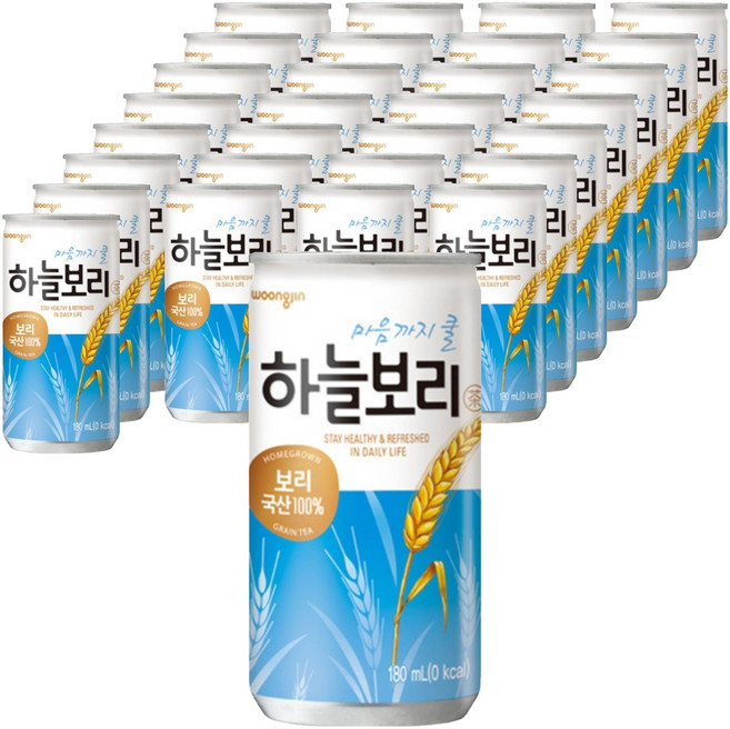 하늘보리 캔, 180ml, 30개